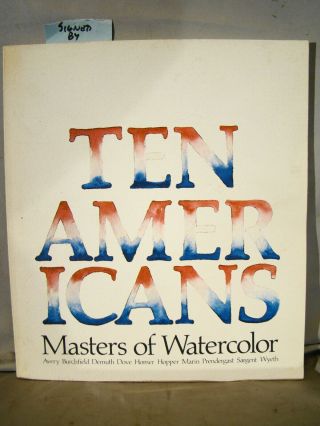 Ten Americans Masters Of Watercolor 3 Color Prints Pencil Signed By Andrew Wyeth