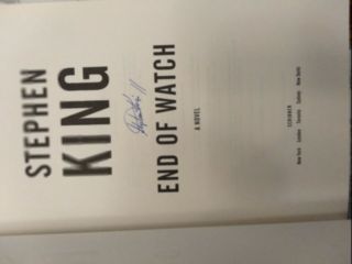 Stephen King Signed 1st Ed/1st print hardcover End of Watch like 2