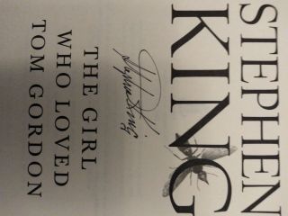 Stephen King Signed 1st Ed/1st Print H/c The Girl Who Loved Tom Gordon Like