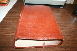 1985 NKJV King James Ryrie Study Bible Saddle Brown Cowhide 3