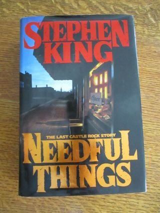 Stephen King Signed 1st Ed/1st Print H - Hardcover - Needful Things - Near Mint05