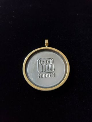 Single Vintage Discontinued Nikken Magnet Pendant - 1.  75 Inches