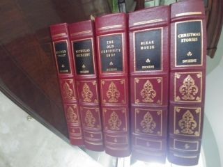 OF CHARLES DICKENS – EASTON PRESS – LEATHERBOUND - 10 VOLUMES - PARTIAL 3