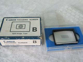 Vintage Canon Focusing Screen For Canon Old F - 1 Type B