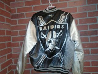 Los Angeles Raiders Vintage 1990s Chalkline Mens Xl Nylon Jacket