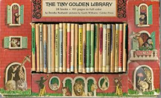 Vintage The Tiny Golden Library Animal Stories 24 Book Box Set Dorothy Kunhardt