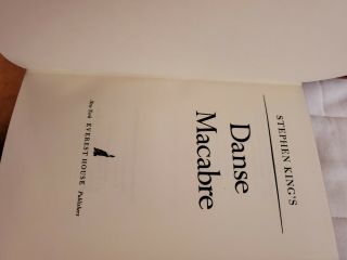 Stephen Kings Danse Macabre FIRST edition Cloth Bound In Cloth Slip Case. 3