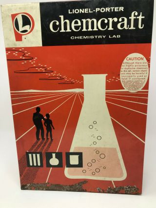 Vintage 1960’s Lionel - Porter Chemcraft Chemistry Set In Tin Box