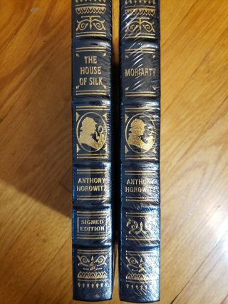 Anthony Horowitz Signed Easton Press Moriarty And The House Of Silk.