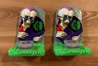 Vintage 1996 Goosebumps Bookends Curly The Skeleton Reading Is A Scream 90’s