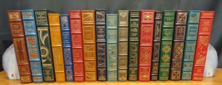 17 Volumes Of The Franklin Library Signed First Edition Society - Leather/signed