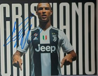 Cristiano Ronaldo Hand Signed 8x10 Photo W/ Holo