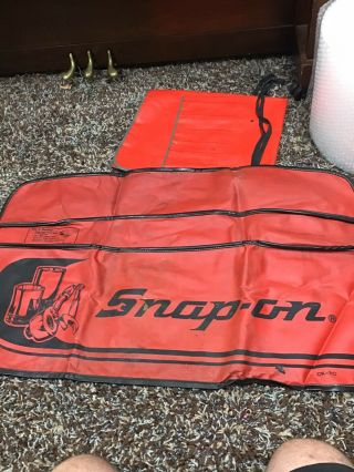 Vintage Snap - On Ck - 7c 37x22 Fender Cover Apron Protector Work Pad Red