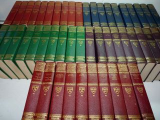 Harvard Classics Five Foot Shelf Of Books 50 Volumes Rainbow Ed 1937 - 38 Complete
