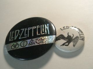 Vintage Pins Led Zeppelin Pins Buttons 1977