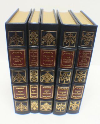 Easton Press John F And Robert F Kennedy 5 Vol.  Leather Bound Collector Edition