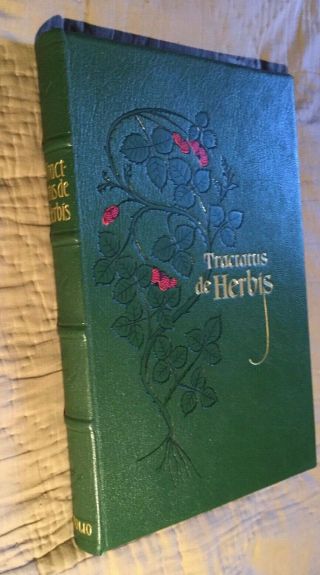 Folio Society Tractatus De Herbis With Companion Volume By Minta Collins