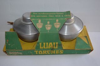 Vintage Tiki Luau Aluminum Torch Torches By Noma Patio