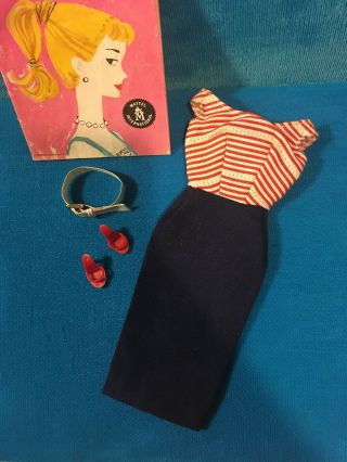 Vintage Barbie " Cruise Stripes " 918 Outfit