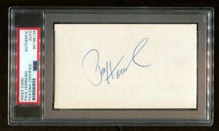 Paul Hornung Signed Index Card 3x5 Autographed Packers Notre Dame Psa/dna
