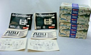 2 Vintage Abu Garcia Ambassadeur 5600 C Box Only With Papers