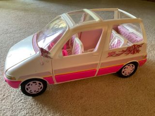 Vintage 1995 Mattel Barbie Picnic Camping Mini Van W/accessories