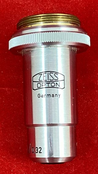 Vintage Zeiss Opton Germany Microscope Objective Lens 16/0.  32
