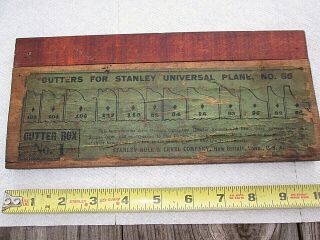 Vintage Stanley Plane No 55 Cutter Box No.  1