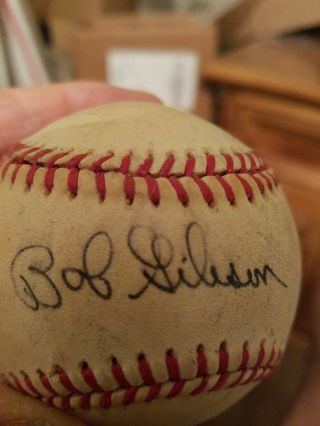 Bob Gibson - St Louis Cardinals Hall Of Famer.  Autographed Official Nl Ball