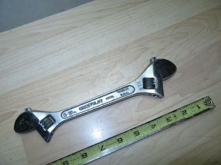 Vintage Crescent Tool Co 8  10  Double End Adjustable Wrench Crestoloy Tool