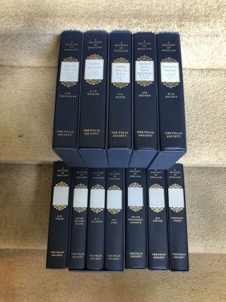Folio Society Complete 12 Volumes A History Of England In Slipcases Near