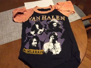Vintage Van Halen 1984 T Shirt.  Smoking Baby.  Size Small.  See Photos