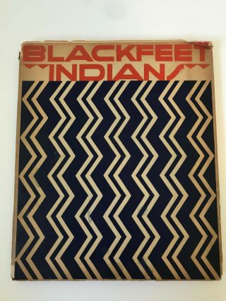 Blackfeet Indian Book Linderman Reiss 1935 Art Native American Portraits Vintage