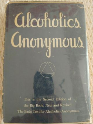 2nd Edition 2nd Printing 1955 Odj Big Book Of Alcoholics Anonymous