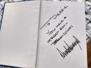 Signed First Edition Autographed President Donald Trump Think Like A Billionaire