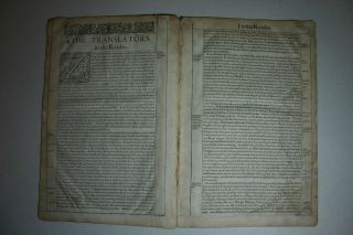 1611 King James Bible Pages - Kjv - Translators To The Reader Section - Complete