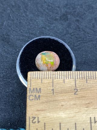 Fiery Polished Mexican Opal Cabochon -.  9 Grams - Vintage Estate Find