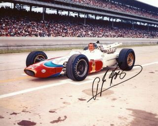 Authentic Autographed A.  J.  Foyt 8x10 Indy 500 Photo