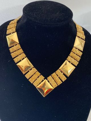 Vintage Monet Gold Plated Necklace