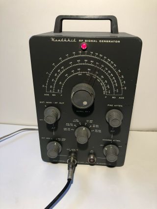 Vintage Heathkit Rf Signal Generator Model Rf - 1