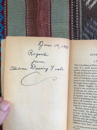 Thelma Toole Signed Book — A Confederacy Of Dunces