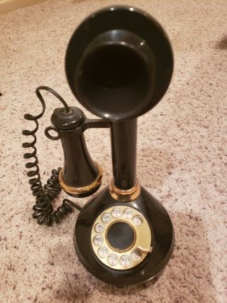 Vintage Candlestick Phone By American Telecommunications Corporation 1973
