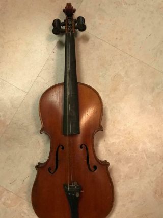 Small - 18 1/2 Inches - Vintage - German Made Violin - For Restoration