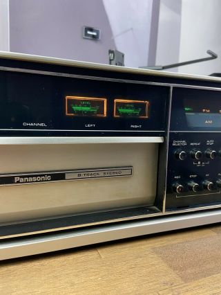 Vintage Panasonic SE - 4080 AM / FM Stereo Music Center Vinyl,  8 - Track & Radio HTF 2