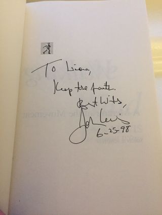Signed By Congressman John Lewis Walking With The Wind Civil Rights