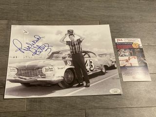 Richard Petty Autographed Vintage 8x10 Photo 7x Daytona 500 Champ Jsa Certified