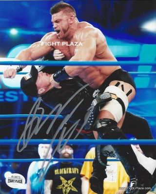 The Machine Brian Cage Autographed 8x10 Photo With Impact Wrestling