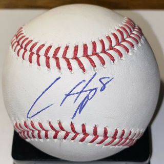 Ian Happ Autographed Official Major League Baseball Cubs Sweet Spot Auto