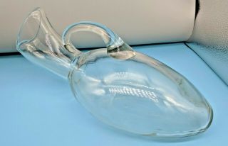 Antique Vintage Medical Device Glass Female Urine Bottle 11” Urinal Specimen