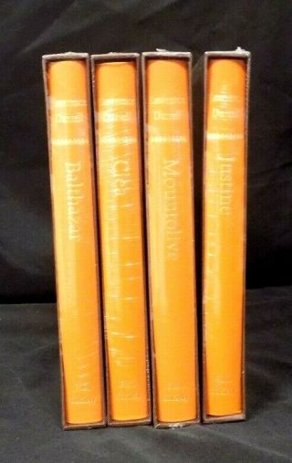 The Alexandria Quartet By Lawrence Durrell (4 Volumes In Slipcases) Folio Publ